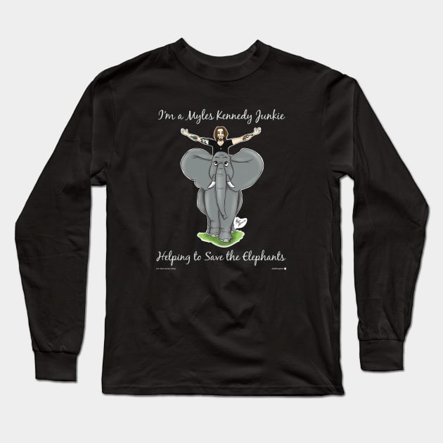 Save the Elephants (MKJ for IFAW '18) Long Sleeve T-Shirt by MYLESKennedyJUNKIES1